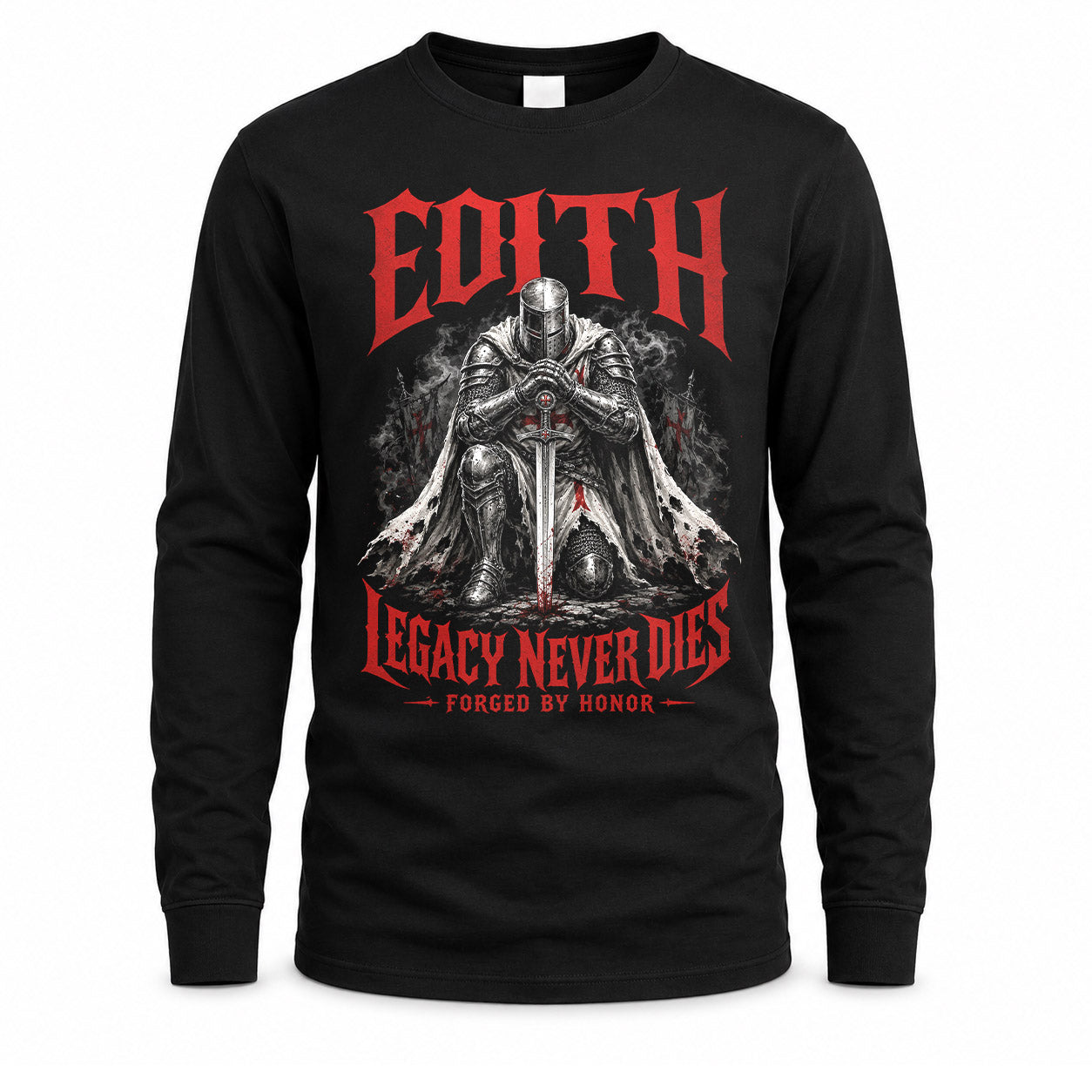 EDITH HS90-K04-109 - NAME Legacy Never Dies Forged By Honor Personalized Knight