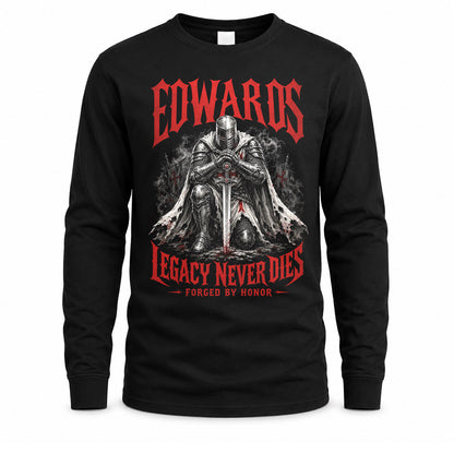 EDWARDS HS90-K04-109 - NAME Legacy Never Dies Forged By Honor Personalized Knight