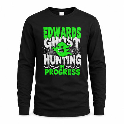 EDWARDS HW22-K06-109 - NAME Ghost Hunting In Progress Personalized Halloween Shirt