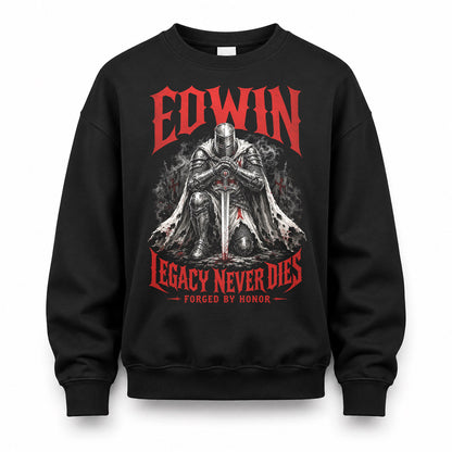 EDWIN HS90-K04-109 - NAME Legacy Never Dies Forged By Honor Personalized Knight