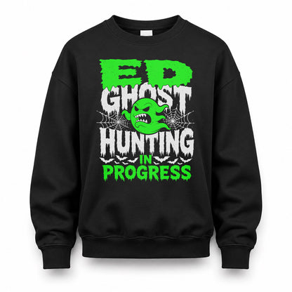ED HW22-K06-109 - NAME Ghost Hunting In Progress Personalized Halloween Shirt