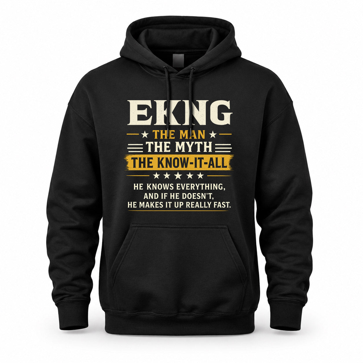 EKNG TM90-K04-125 - NAME Legendary Know-It-All Personalized Funny Shirt