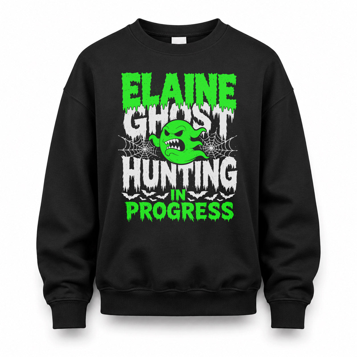 ELAINE HW22-K06-109 - NAME Ghost Hunting In Progress Personalized Halloween Shirt