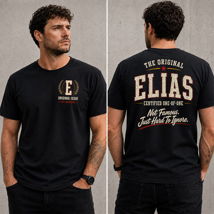 ELIAS W68-F2-168 – Personalized Original Issue Apparel “The Original NAME Certified One-of-One"