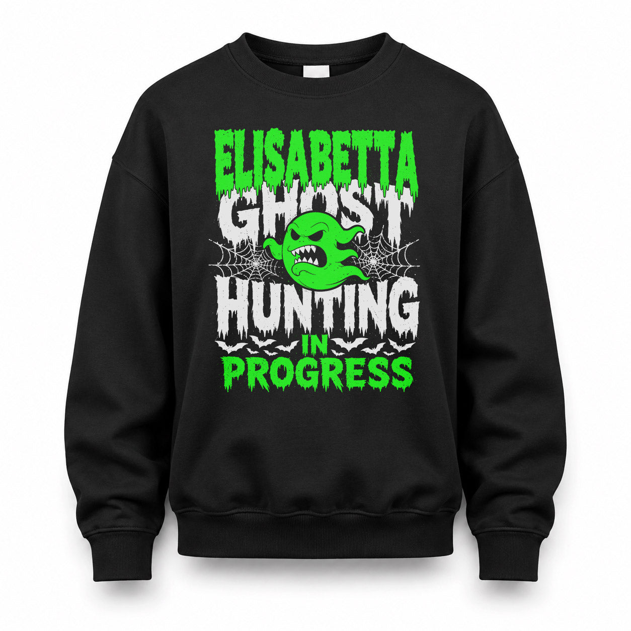 ELISABETTA HW22-K06-109 - NAME Ghost Hunting In Progress Personalized Halloween Shirt
