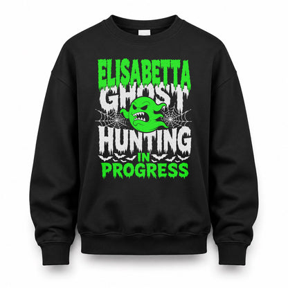 ELISABETTA HW22-K06-109 - NAME Ghost Hunting In Progress Personalized Halloween Shirt