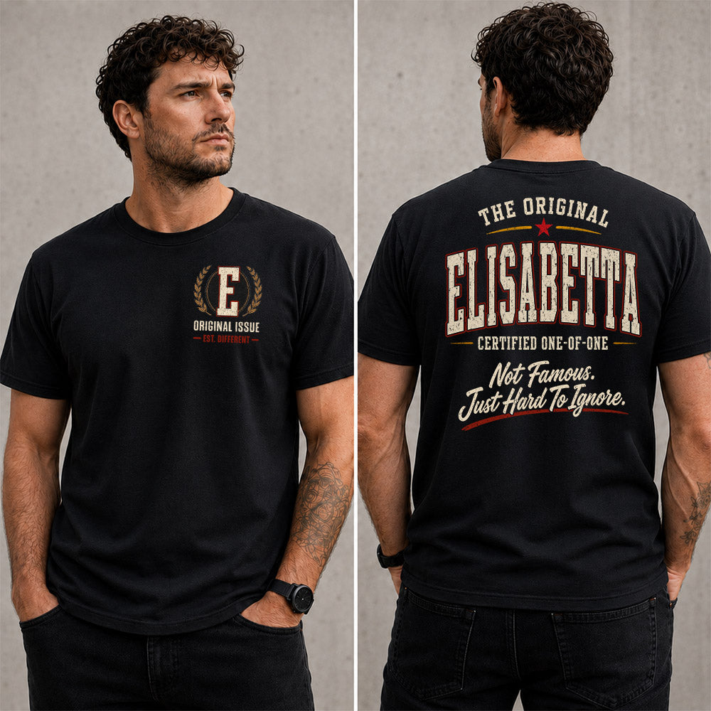 ELISABETTA W68-F2-168 – Personalized Original Issue Apparel “The Original NAME Certified One-of-One"