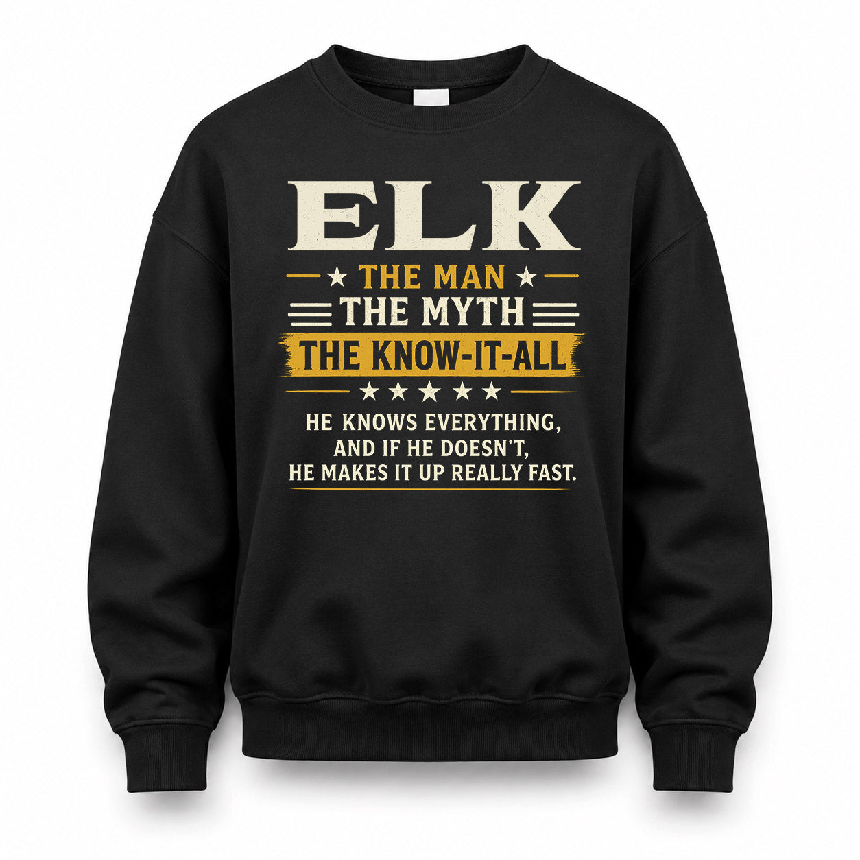 ELK TM90-K04-125 - NAME Legendary Know-It-All Personalized Funny Shirt