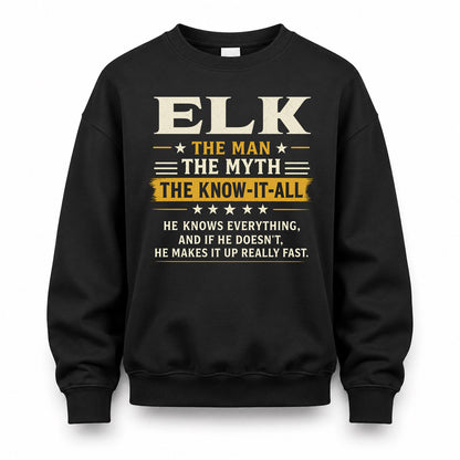 ELK TM90-K04-125 - NAME Legendary Know-It-All Personalized Funny Shirt