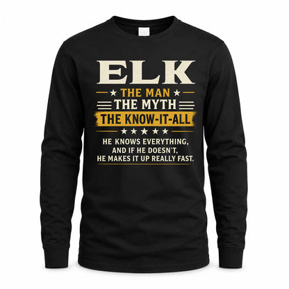 ELK TM90-K04-125 - NAME Legendary Know-It-All Personalized Funny Shirt