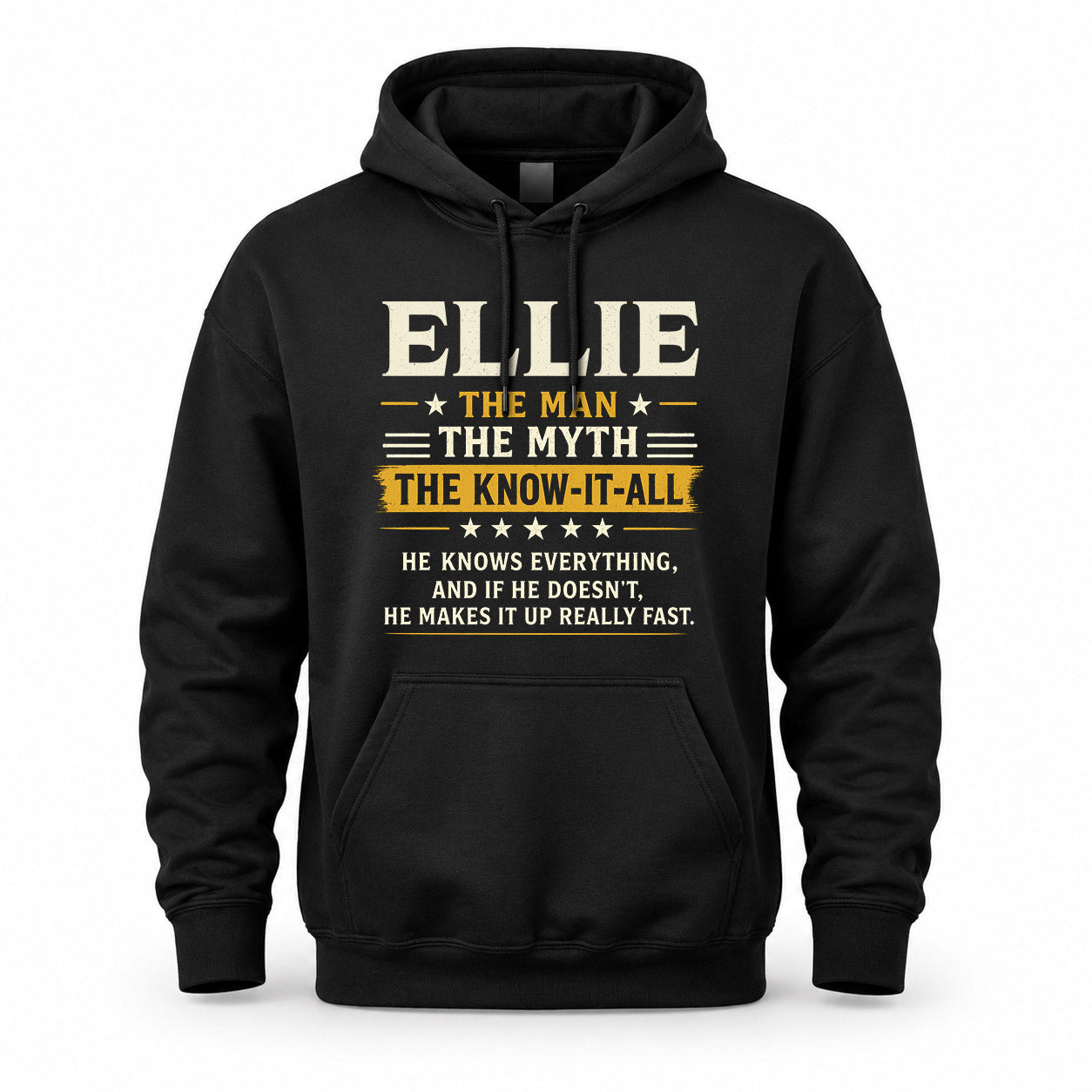 ELLIE TM90-K04-125 - NAME Legendary Know-It-All Personalized Funny Shirt