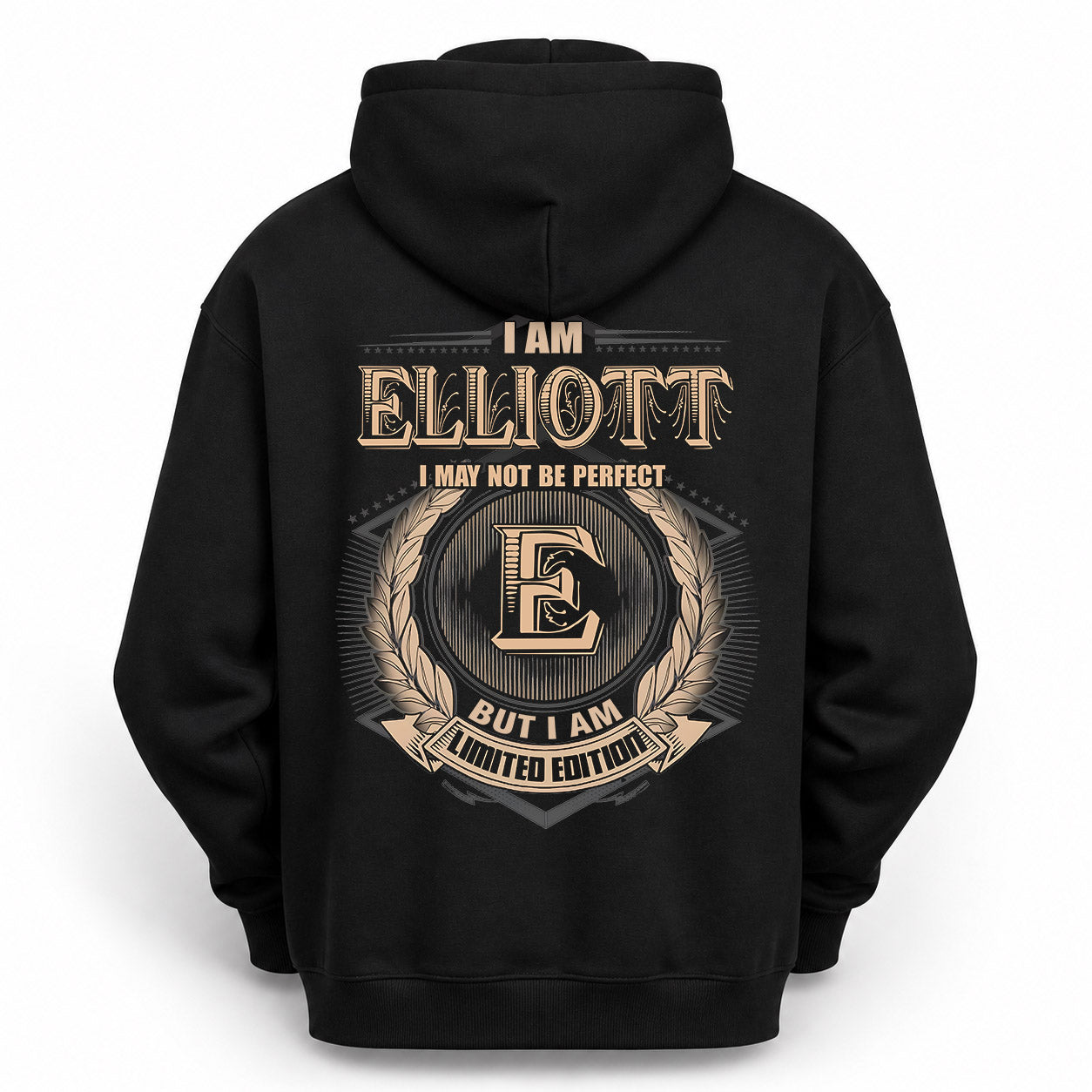 ELLIOTT PH55-T25-Personalized Name Quote Apparel “I Am NAME May Not Be Perfect But I Am Limited Edition”