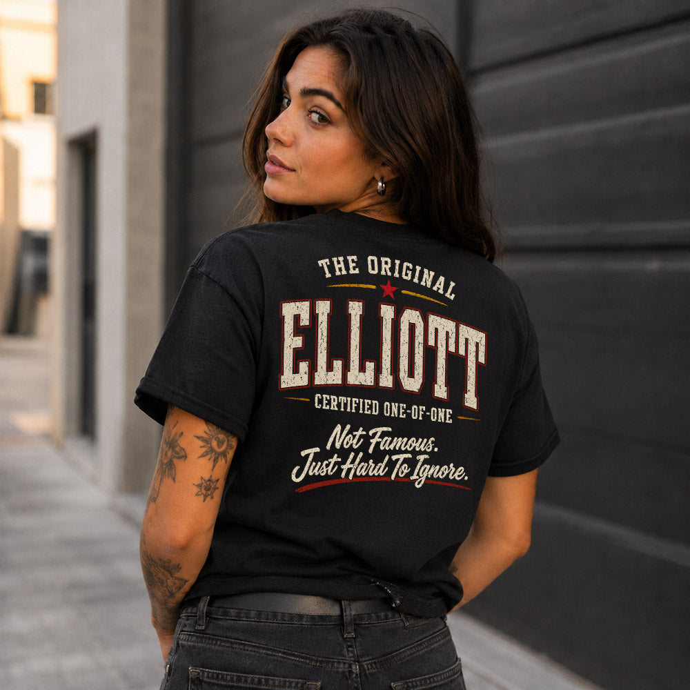 ELLIOTT W68-F2-168 – Personalized Original Issue Apparel “The Original NAME Certified One-of-One"