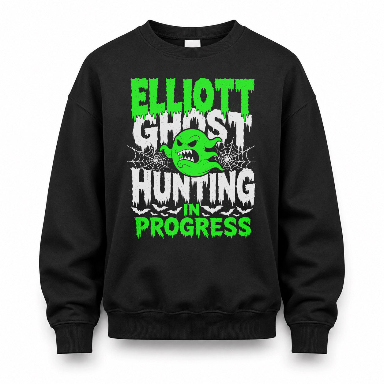 ELLIOTT HW22-K06-109 - NAME Ghost Hunting In Progress Personalized Halloween Shirt