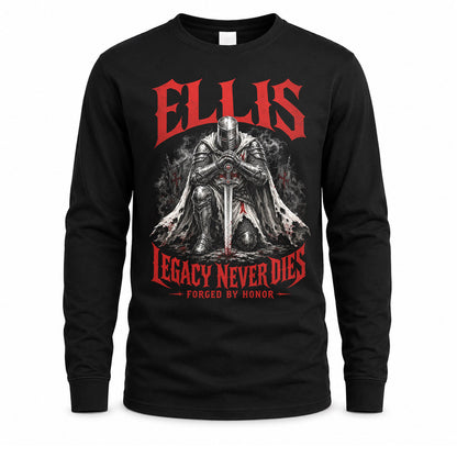 ELLIS HS90-K04-109 - NAME Legacy Never Dies Forged By Honor Personalized Knight