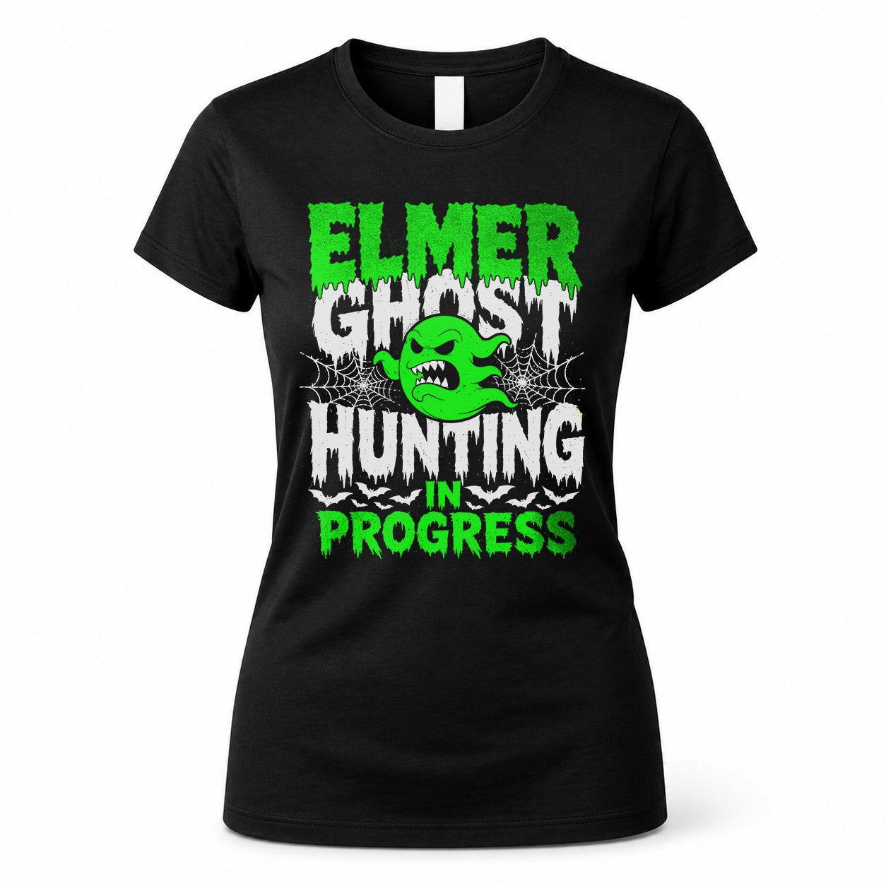 ELMER HW22-K06-109 - NAME Ghost Hunting In Progress Personalized Halloween Shirt