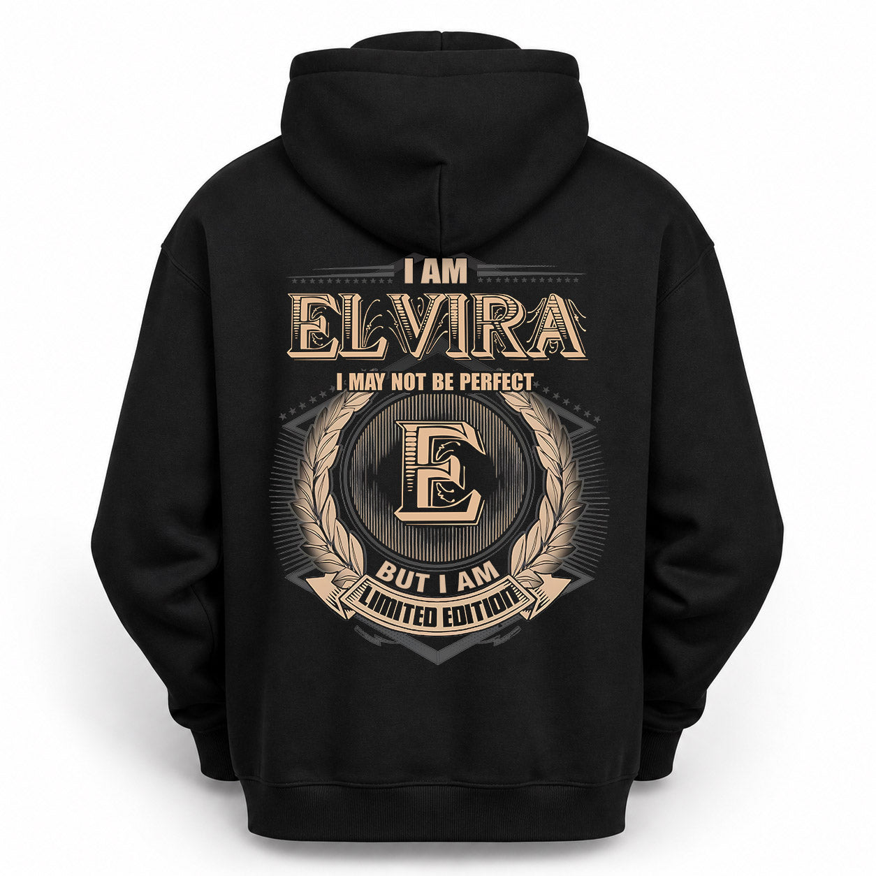 ELVIRA PH55-T25-Personalized Name Quote Apparel “I Am NAME May Not Be Perfect But I Am Limited Edition”