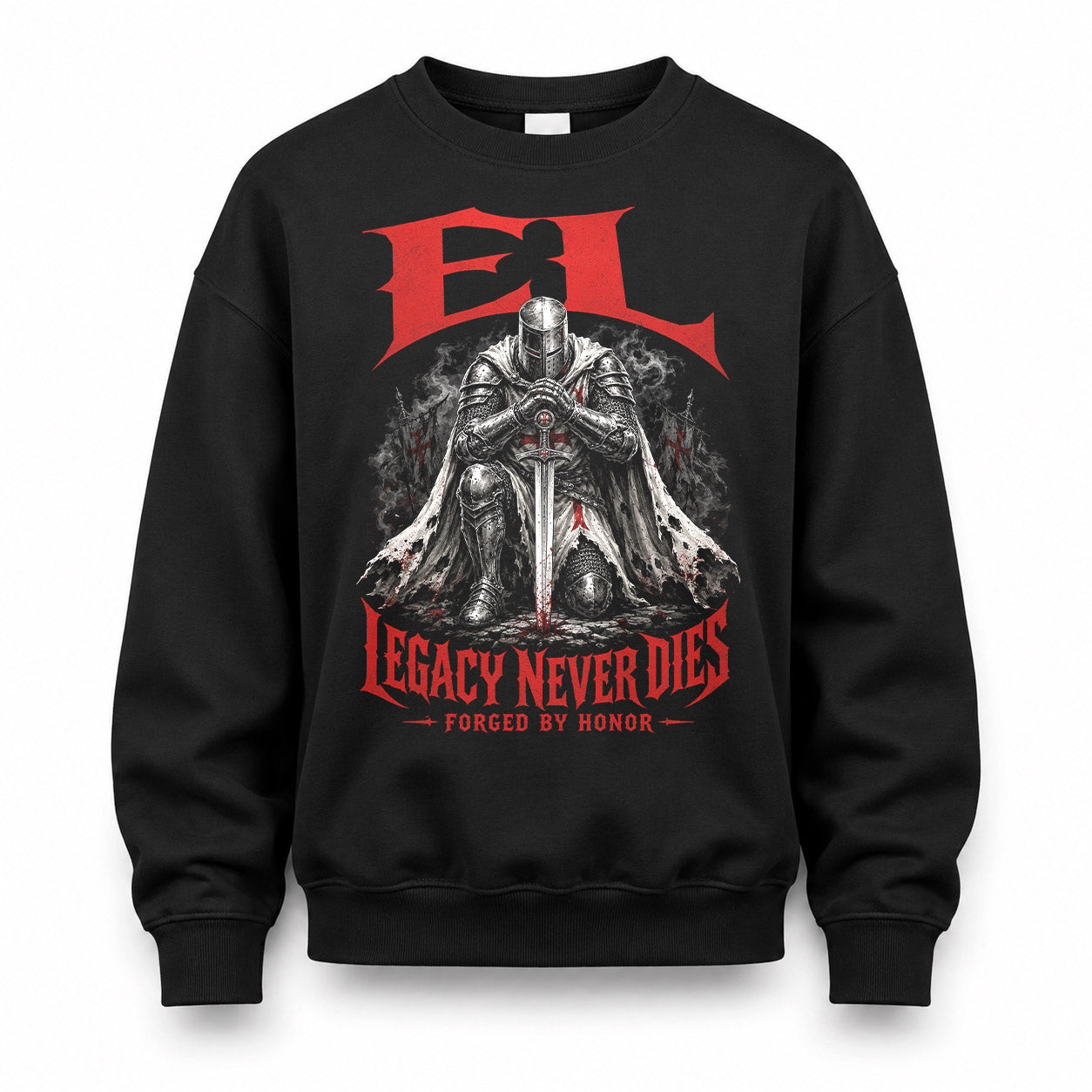 EL HS90-K04-109 - NAME Legacy Never Dies Forged By Honor Personalized Knight