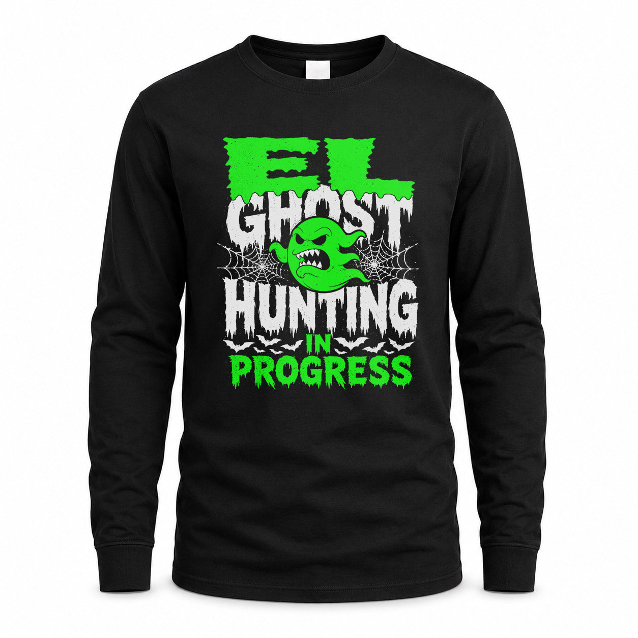 EL HW22-K06-109 - NAME Ghost Hunting In Progress Personalized Halloween Shirt
