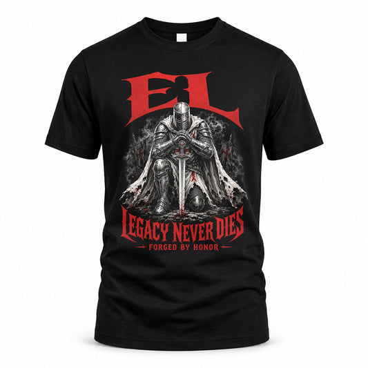 EL HS90-K04-109 - NAME Legacy Never Dies Forged By Honor Personalized Knight