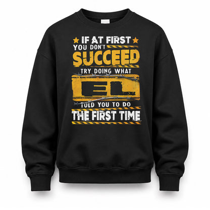 EL TP22-K11-109 - Personalized Funny Quote Apparel “If At First You Don’t Succeed, Try Doing What WANG Told You To Do The First Time”