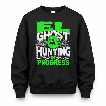 EL HW22-K06-109 - NAME Ghost Hunting In Progress Personalized Halloween Shirt