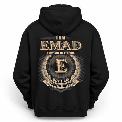 EMAD PH55-T25-Personalized Name Quote Apparel “I Am NAME May Not Be Perfect But I Am Limited Edition”