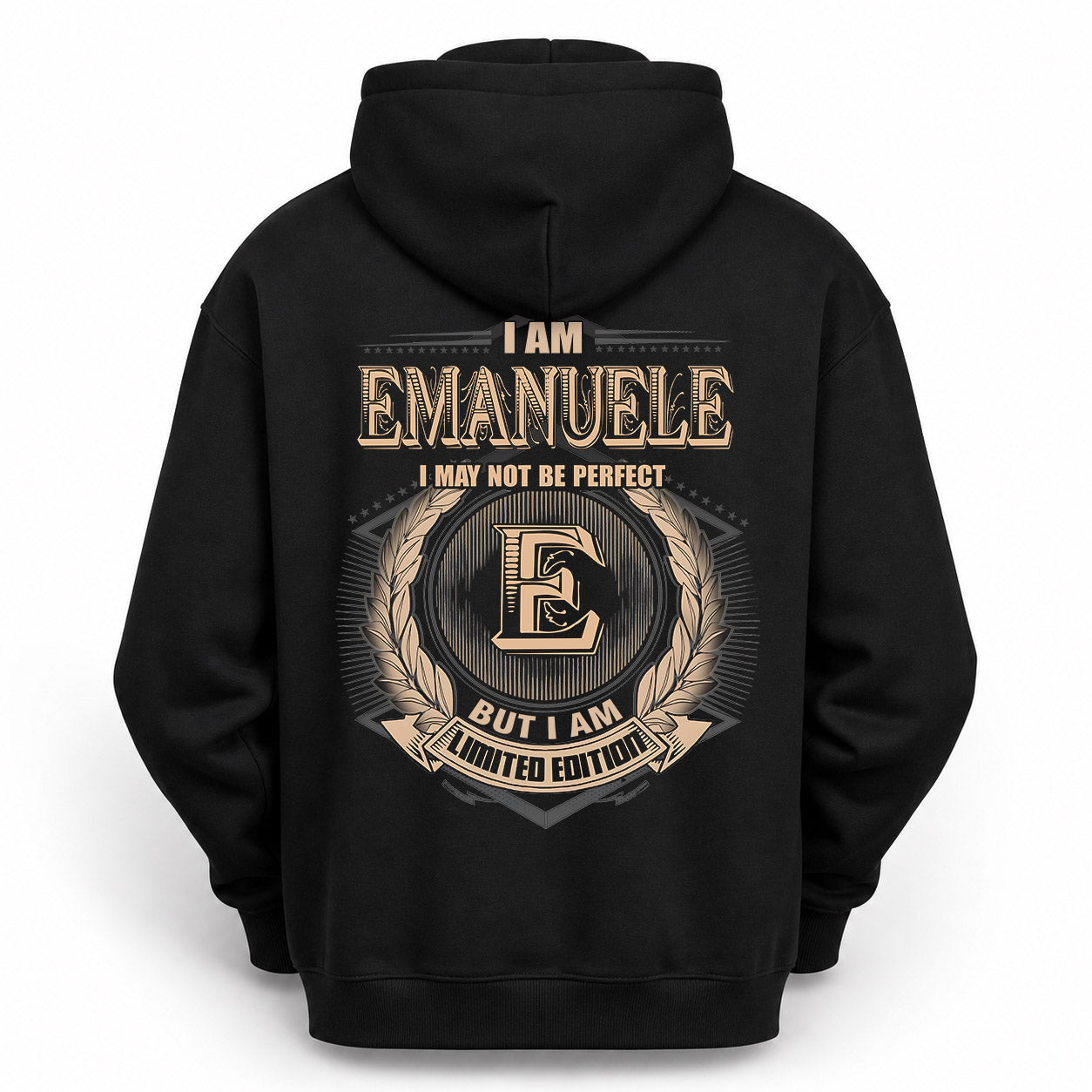 EMANUELE PH55-T25-Personalized Name Quote Apparel “I Am NAME May Not Be Perfect But I Am Limited Edition”