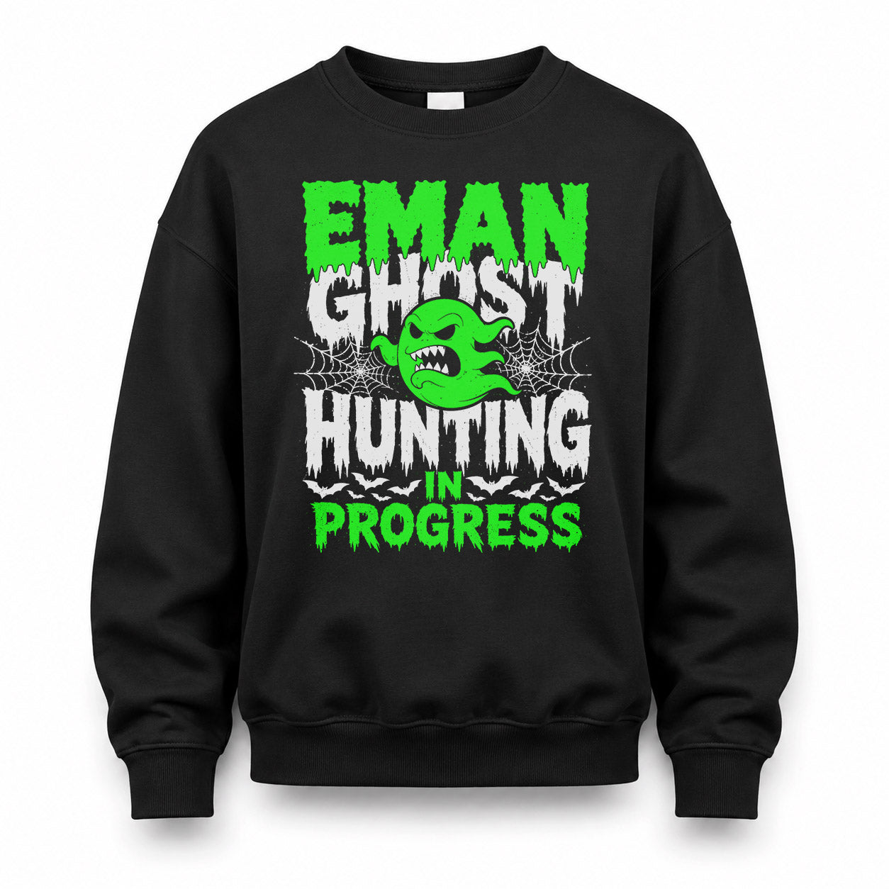 EMAN HW22-K06-109 - NAME Ghost Hunting In Progress Personalized Halloween Shirt