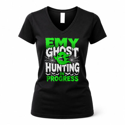 EMY HW22-K06-109 - NAME Ghost Hunting In Progress Personalized Halloween Shirt