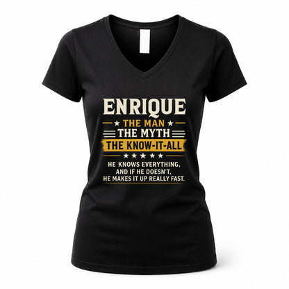 ENRIQUE TM90-K04-125 - NAME Legendary Know-It-All Personalized Funny Shirt