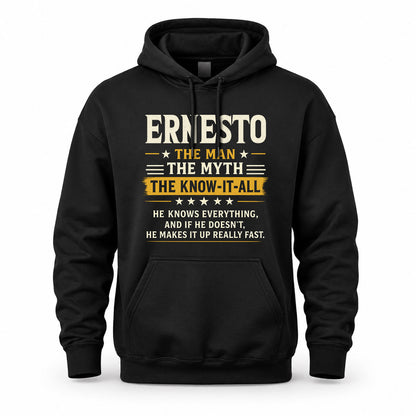 ERNESTO TM90-K04-125 - NAME Legendary Know-It-All Personalized Funny Shirt