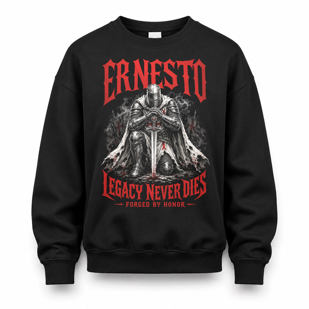 ERNESTO HS90-K04-109 - NAME Legacy Never Dies Forged By Honor Personalized Knight
