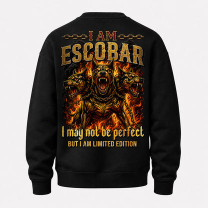 ESCOBAR MP88-F2-168–Personalized Bold Quote Apparel “I Am NAME I May Not Be Perfect But I Am Limited Edition