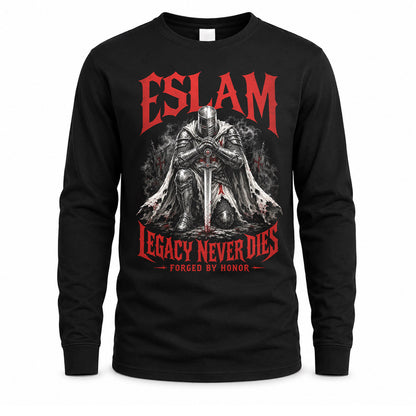 ESLAM HS90-K04-109 - NAME Legacy Never Dies Forged By Honor Personalized Knight