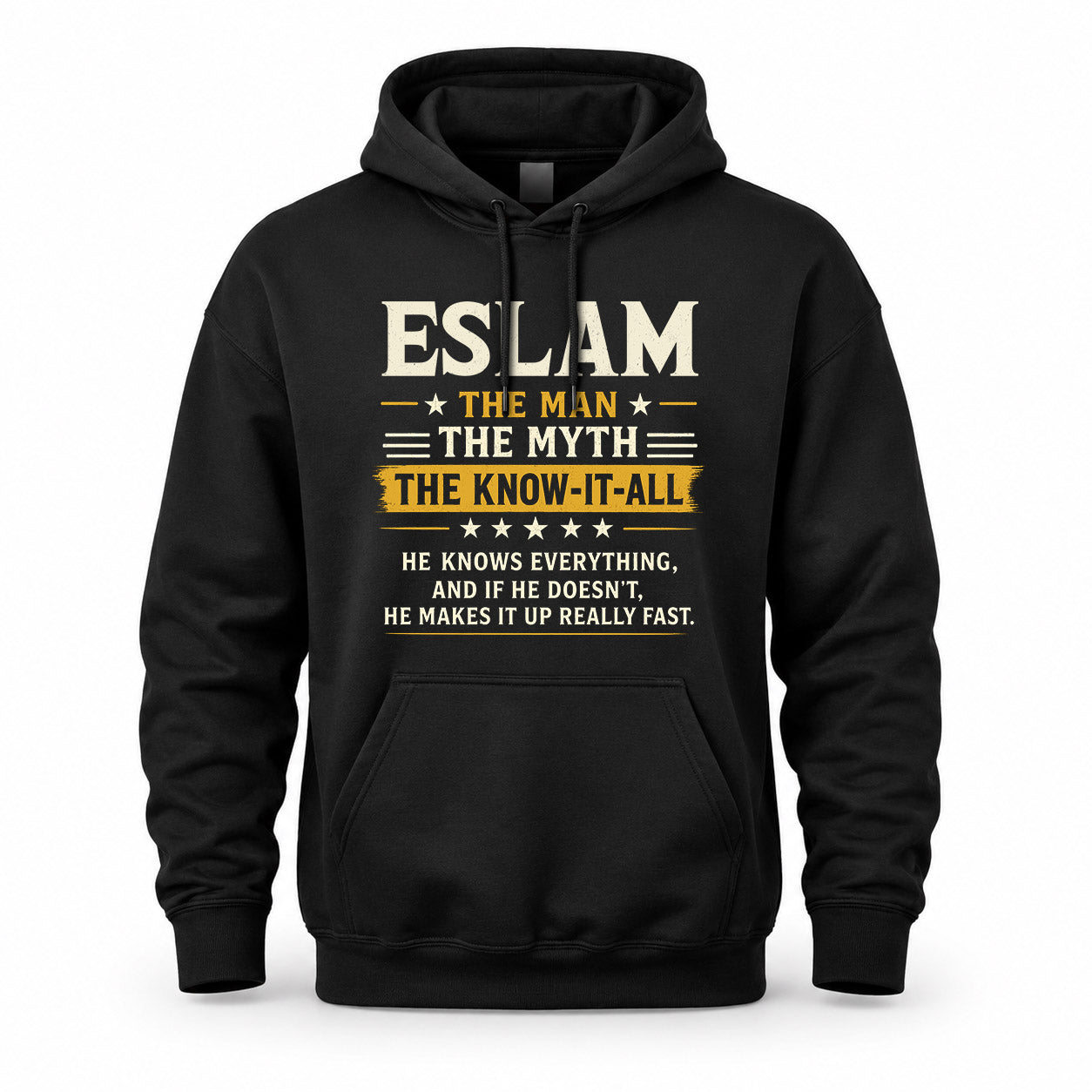 ESLAM TM90-K04-125 - NAME Legendary Know-It-All Personalized Funny Shirt