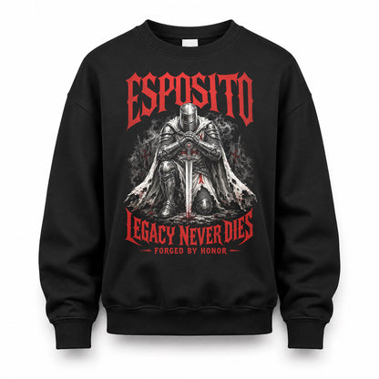 ESPOSITO HS90-K04-109 - NAME Legacy Never Dies Forged By Honor Personalized Knight