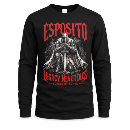 ESPOSITO HS90-K04-109 - NAME Legacy Never Dies Forged By Honor Personalized Knight