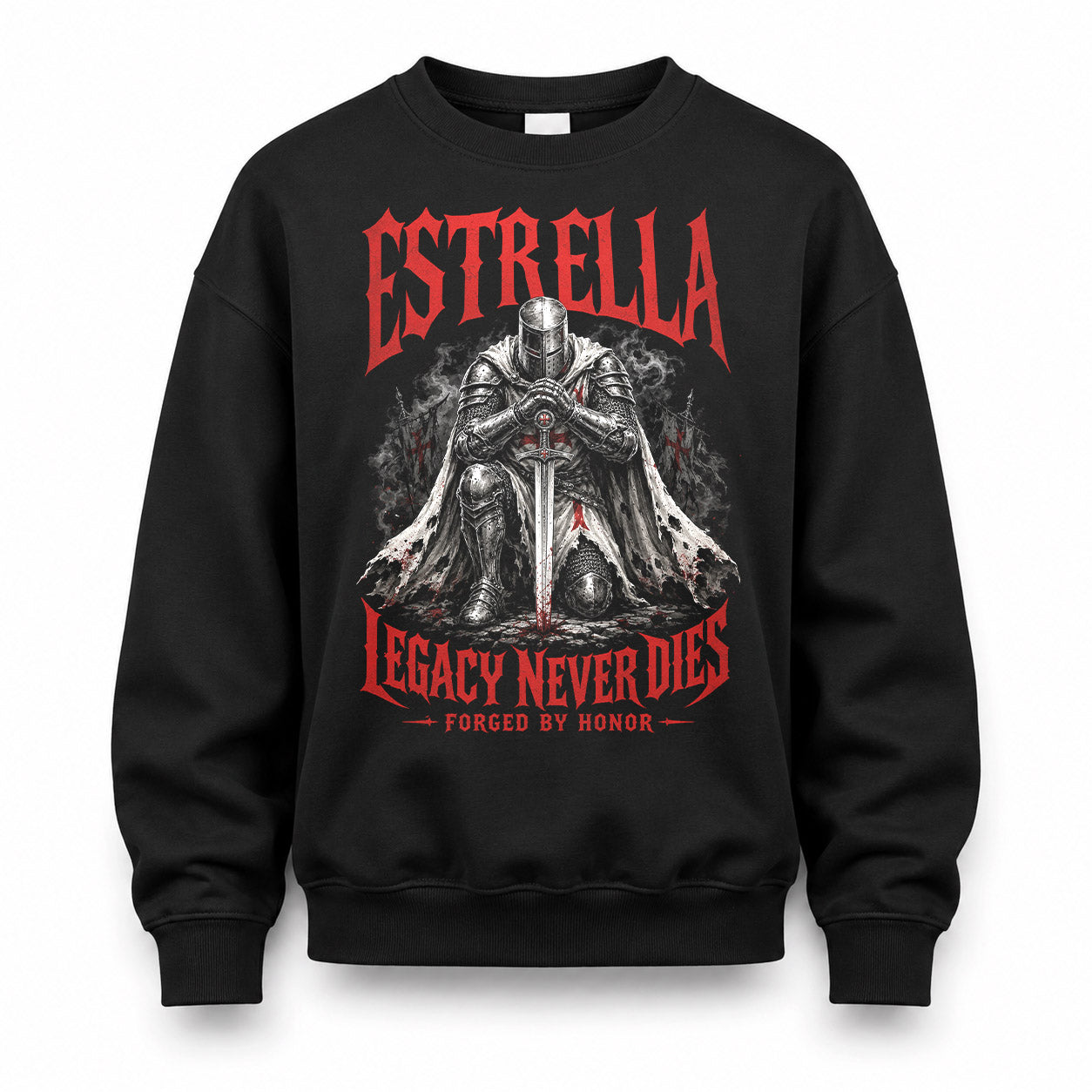 ESTRELLA HS90-K04-109 - NAME Legacy Never Dies Forged By Honor Personalized Knight