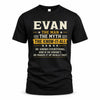 EVAN TM90-K04-125 - NAME Legendary Know-It-All Personalized Funny Shirt