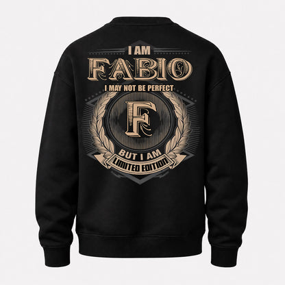 FABIO PH55-T25-Personalized Name Quote Apparel “I Am NAME May Not Be Perfect But I Am Limited Edition”