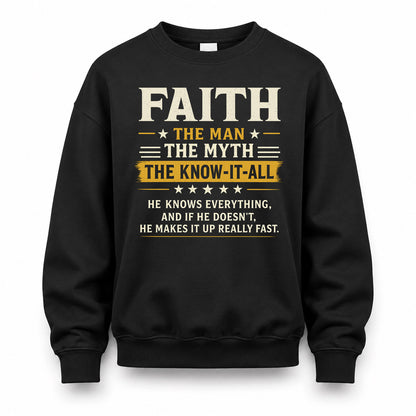 FAITH TM90-K04-125 - NAME Legendary Know-It-All Personalized Funny Shirt