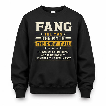 FANG TM90-K04-125 - NAME Legendary Know-It-All Personalized Funny Shirt