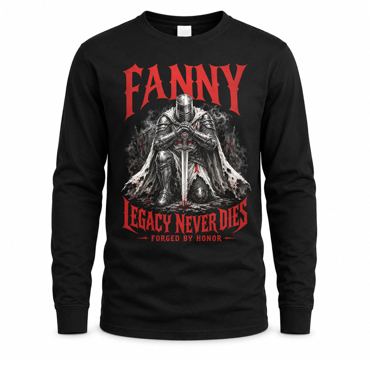 FANNY HS90-K04-109 - NAME Legacy Never Dies Forged By Honor Personalized Knight