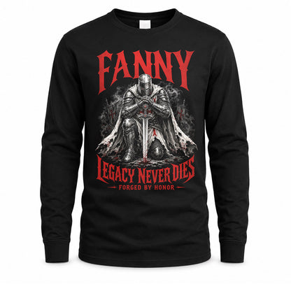 FANNY HS90-K04-109 - NAME Legacy Never Dies Forged By Honor Personalized Knight