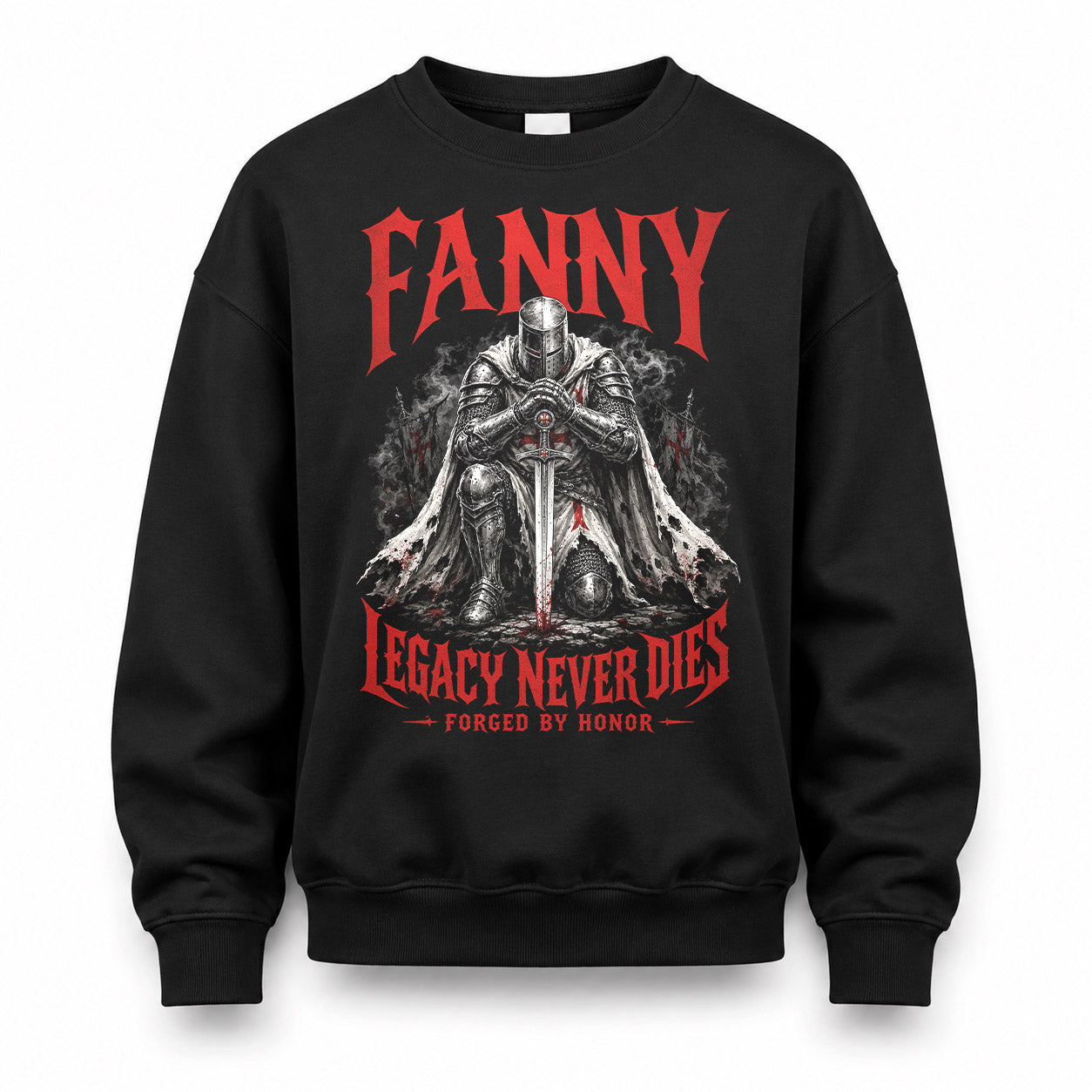 FANNY HS90-K04-109 - NAME Legacy Never Dies Forged By Honor Personalized Knight