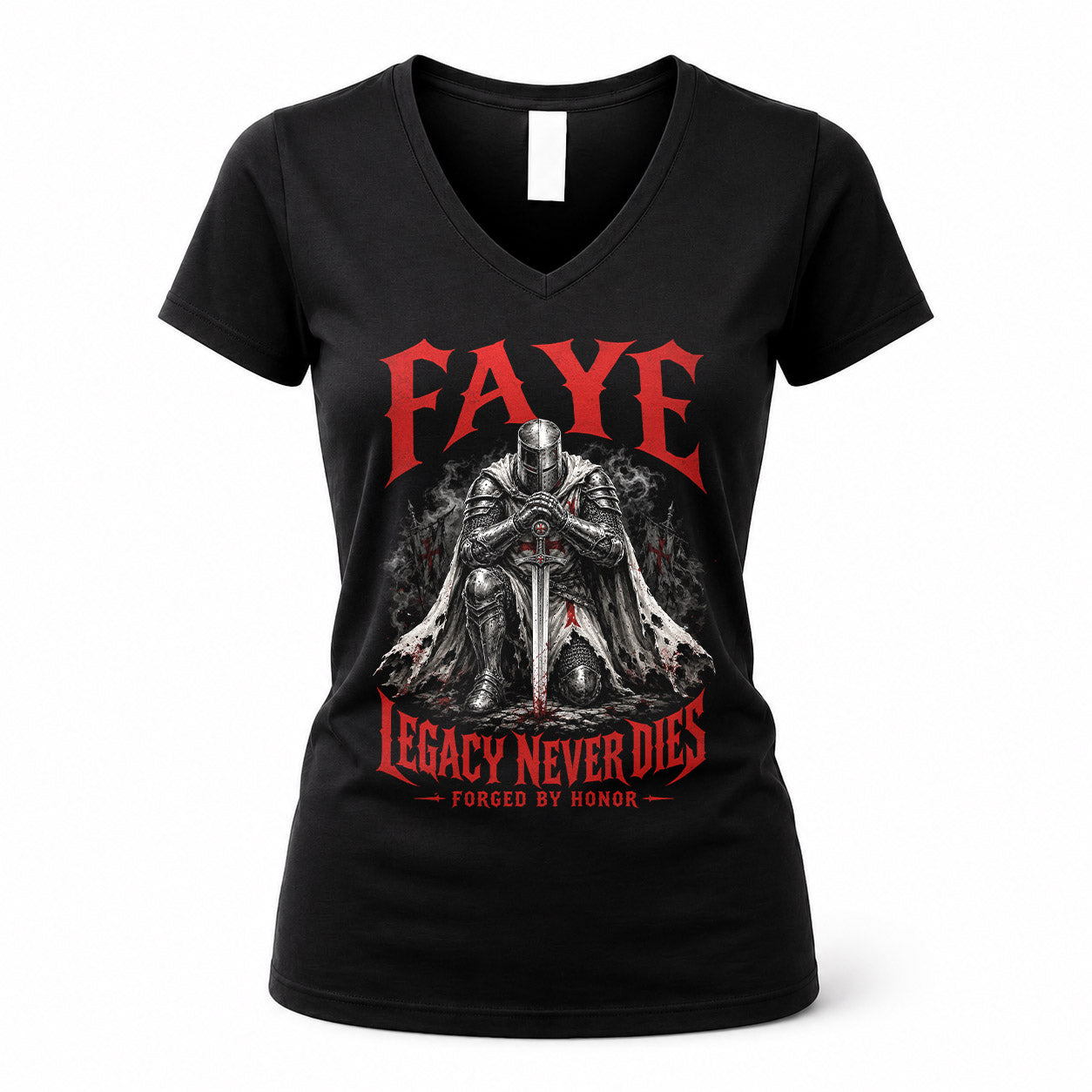 FAYE HS90-K04-109 - NAME Legacy Never Dies Forged By Honor Personalized Knight