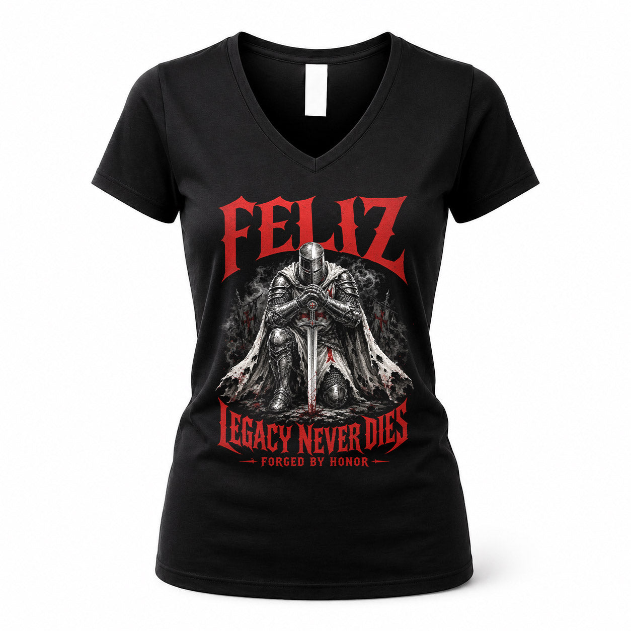 FELIZ HS90-K04-109 - NAME Legacy Never Dies Forged By Honor Personalized Knight