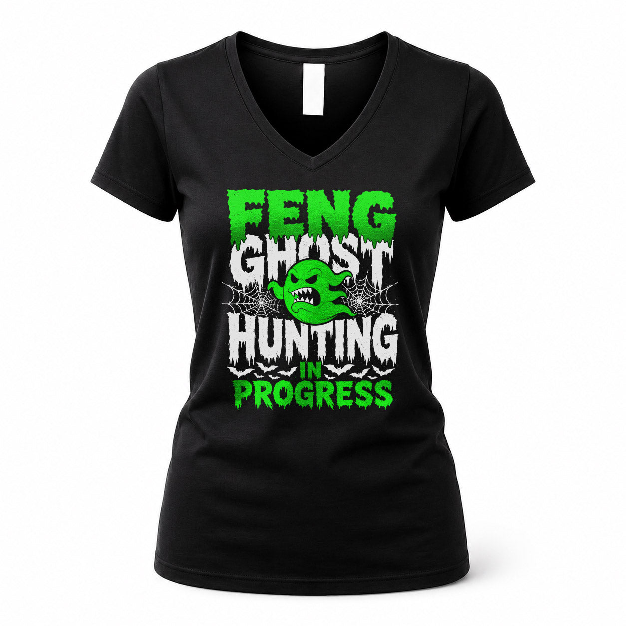 FENG HW22-K06-109 - NAME Ghost Hunting In Progress Personalized Halloween Shirt