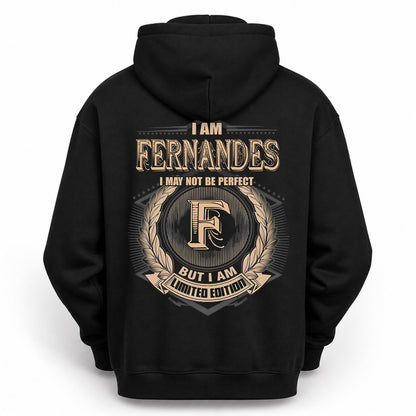 FERNANDES PH55-T25-Personalized Name Quote Apparel “I Am NAME May Not Be Perfect But I Am Limited Edition”